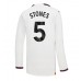 Manchester City John Stones #5 Venkovní Dres 2023-24 Dlouhým Rukávem